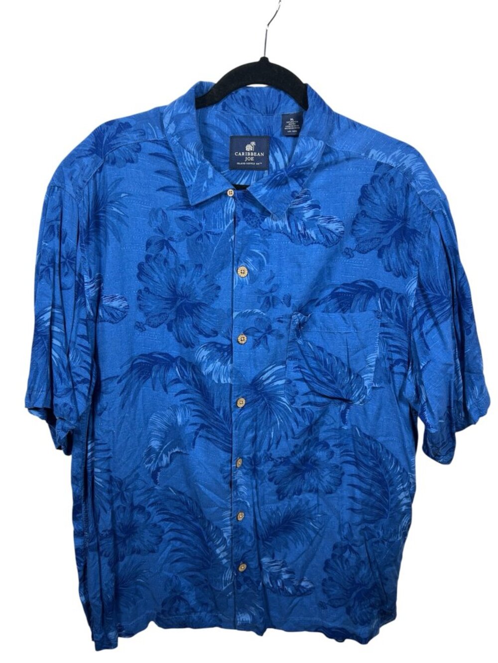 Caribbean Joe Shirt Mens XLarge Casual Button Down Short Sleeve Beach Summer